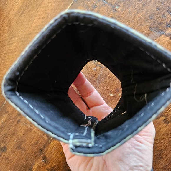 Love Mich Olive Leopard Coffee Cozy - Picture 2 of 3